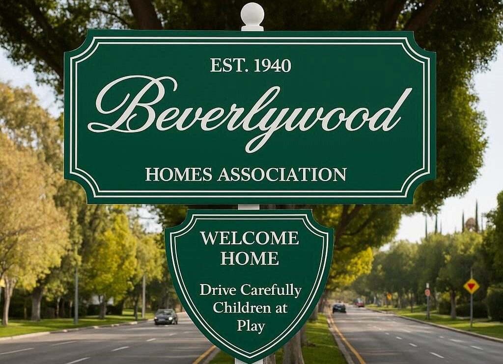 Beverlywood Realtor HOA Sign
